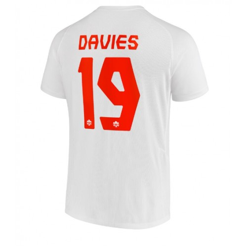 Fotballdrakt Herre Canada Alphonso Davies #19 Bortedrakt VM 2022 Kortermet